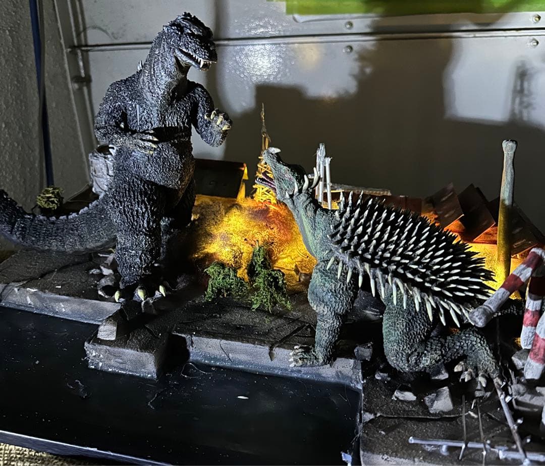 ゴジラの逆襲 レジンキット 決戦ジオラマセット 塗装・完成品 - メルカリ