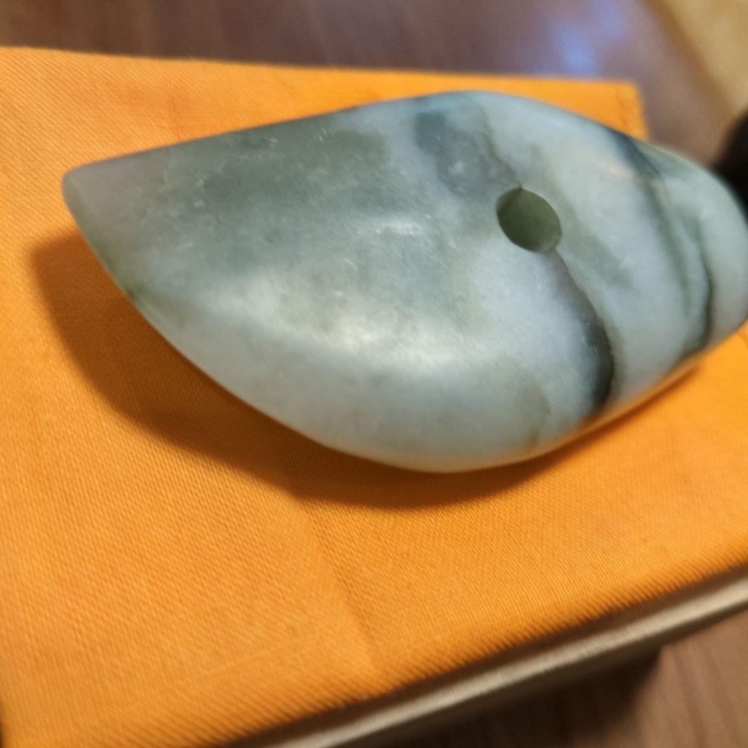 糸魚川産 翡翠 ヒスイ 祭器 斧形 1.18kg 天然石 希少 レア