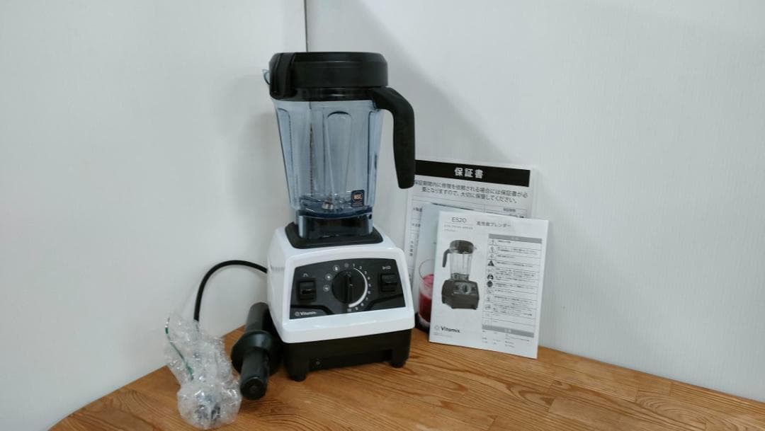 目立った傷や汚れなし】バイタミックスE520 ホワイト 保証書あり 1625