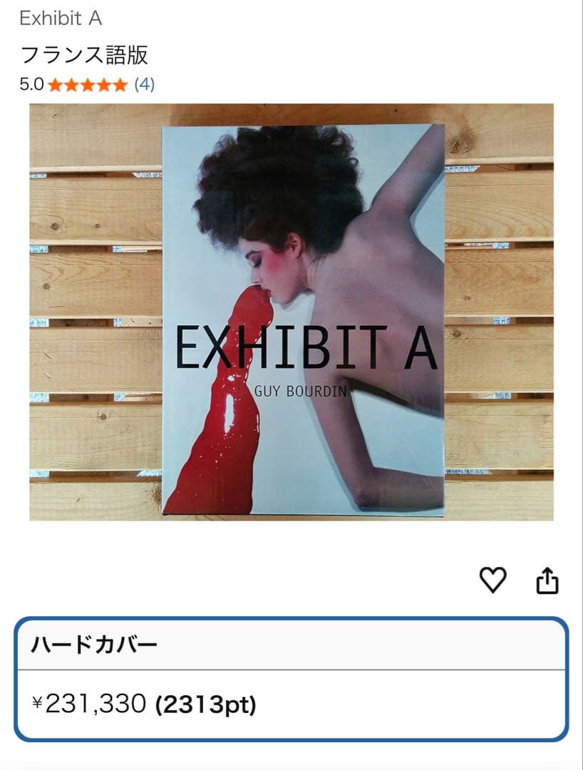 EXHIBIT A EXHIBIT A / GUY BOURDIN 写真集 ファッション 古本 GUY