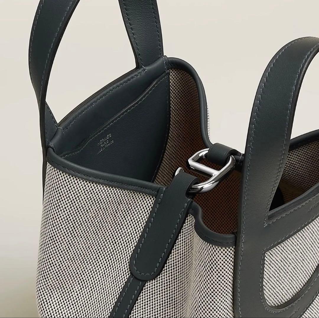 HERMES インザループ 18 黒 ブラック キャンバス - メルカリ