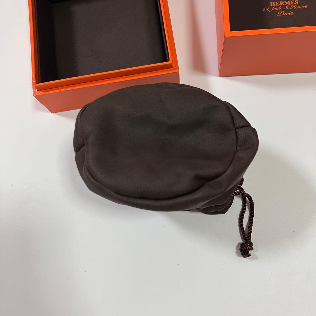 美品 エルメス アクセサリー入れ 巾着袋 空箱 レザー調 ジュエリー