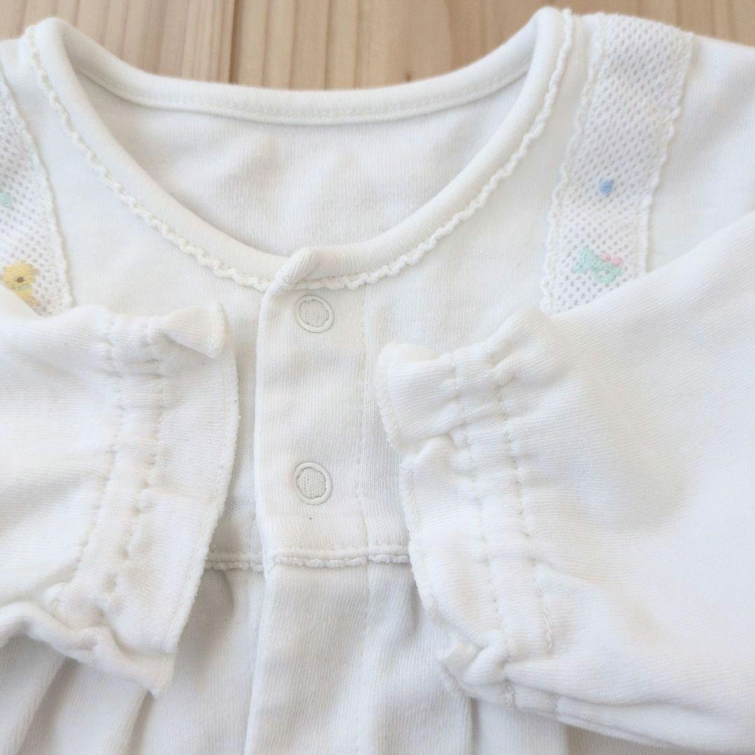 良品販売】ファミリア ホワイトロンパース 50-60 - メルカリ