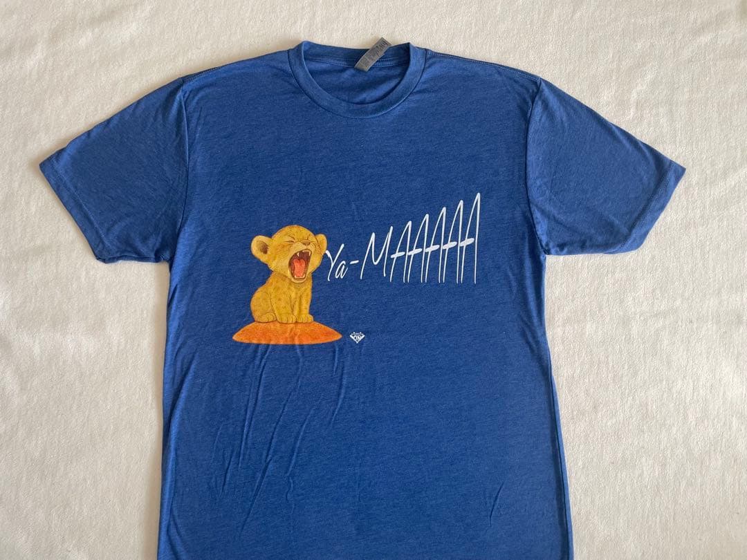 山本由伸 小ライオン Tシャツ ブルー M - メルカリ