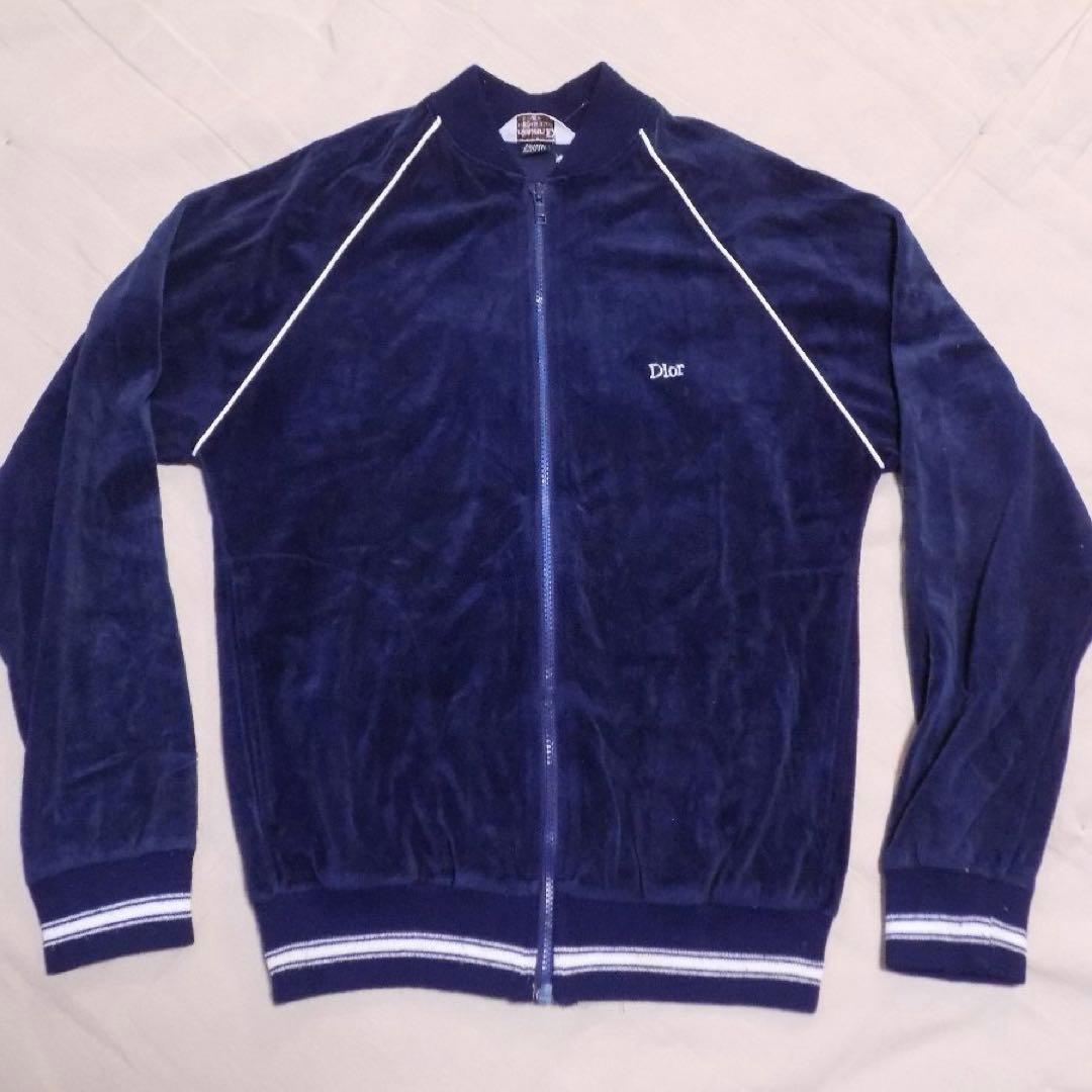 オ*ー様 90sクリスチャンディオール ベロア ジャージ トラック ジャケット a235c9c84c1b439c03c7f1b299404e