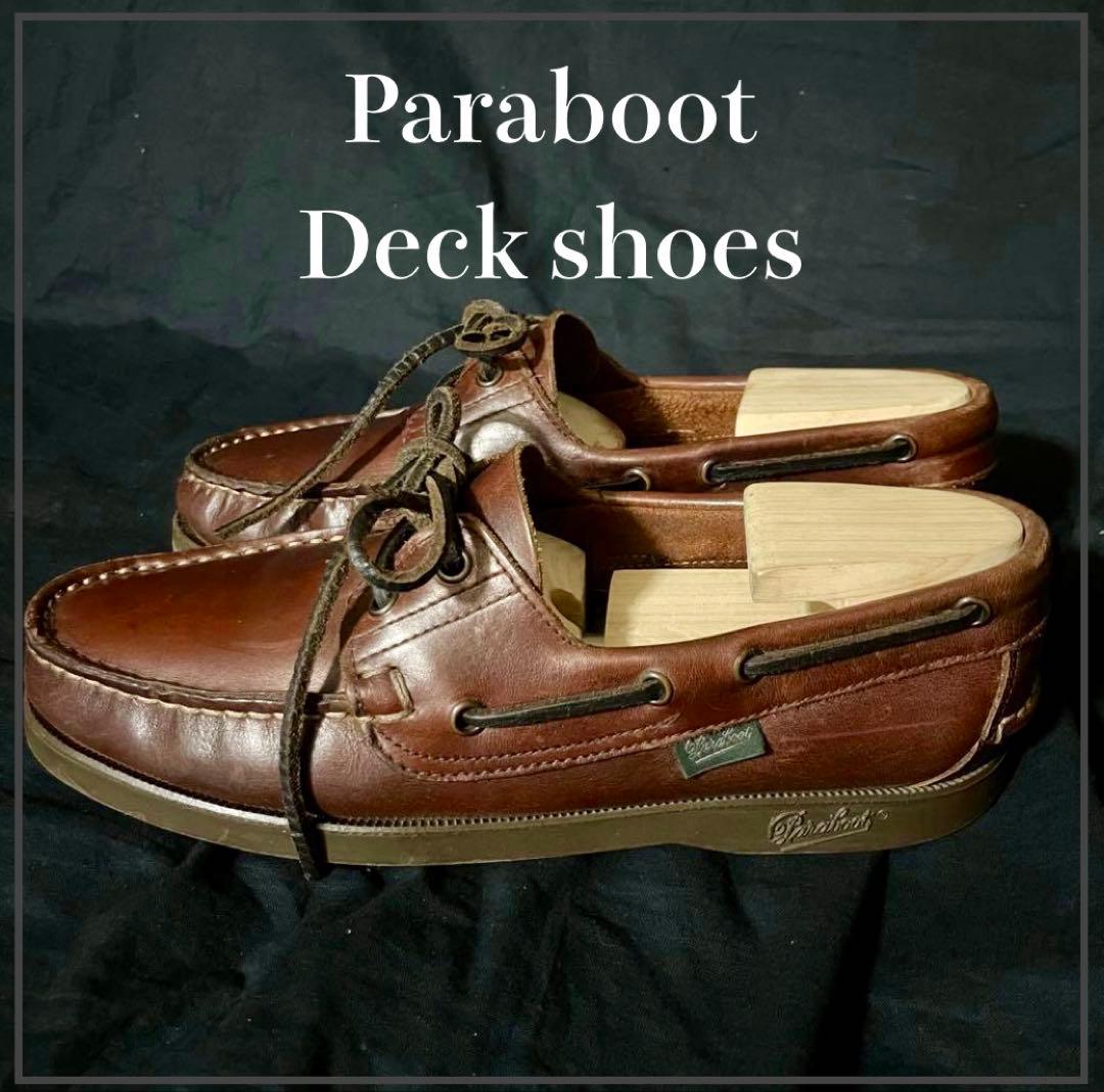 Paraboot デッキシューズ ブラウン レザーシューズ パラブーツ PARABOOT シューズ 靴 デッキシューズ ビジネス 2008-16