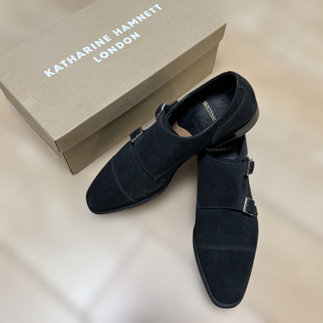 24時間セールKATHARINE HAMNETT シューズ ブラック スウェード 中古・古着通販】KATHARINE HAMNETT (キャサリンハムネット) ビジネス
