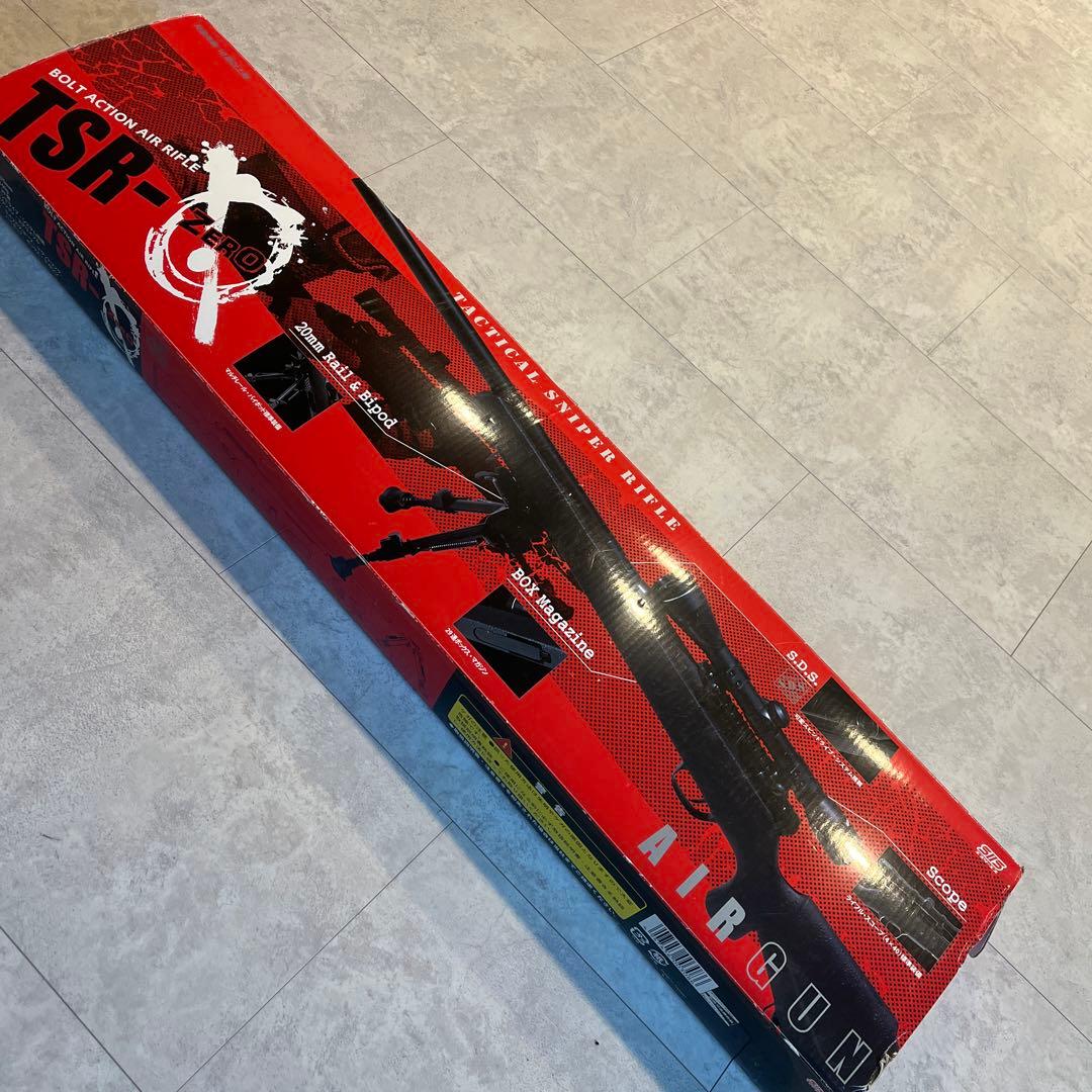 TSR-ZERO ブラック スコープ付き　(諸事情につき12／27以降発送) Amazon | エスツーエス ボルト・アクション・エア・ライフル TSR-ZERO