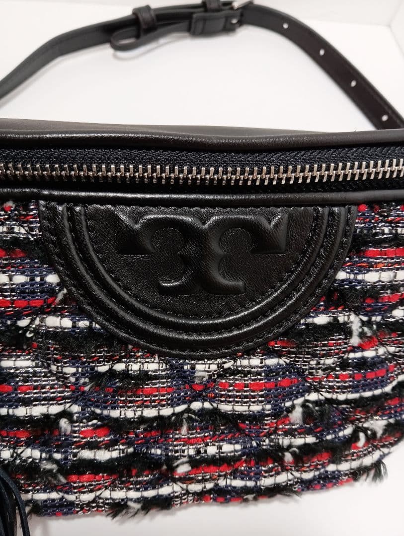 トリーバーチ 61482 FLEMING TWEED BAG ウエストバッグ - メルカリ