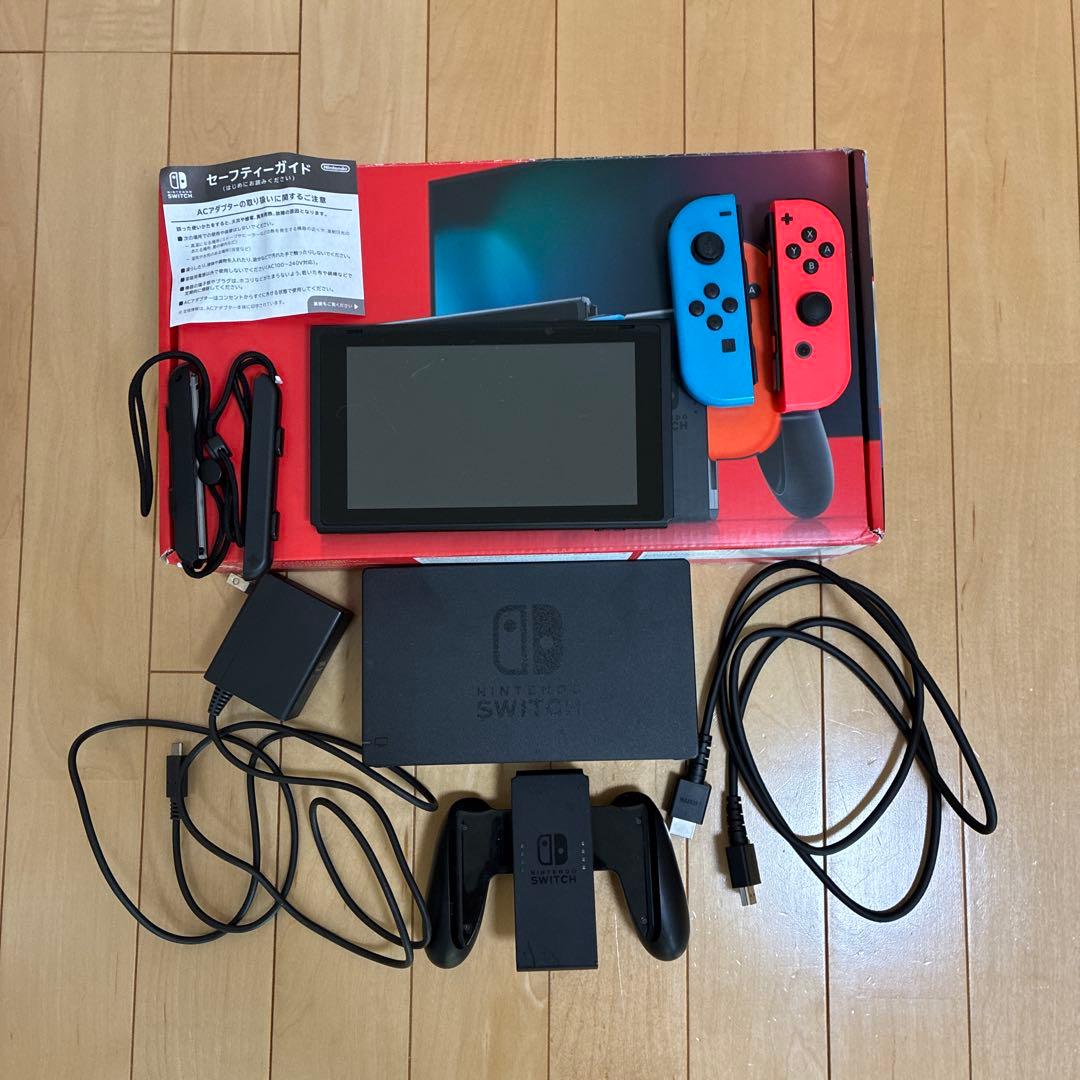 Nintendo Switch 本体 青と赤 ジョイコン Switch】 ☆ニンテンドースイッチ本体 Joy-Con(L) ネオンブルー/(R