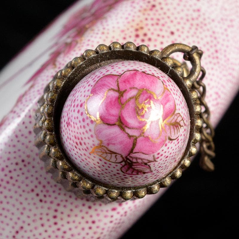 アトリエノート 松村扶佐子作 白磁 柴田是真 下絵 香水入 V R5725