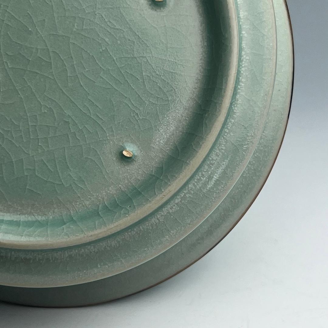 龍泉窯 青磁折沿洗 唐物 中国古玩 中国美術 A953 - メルカリ