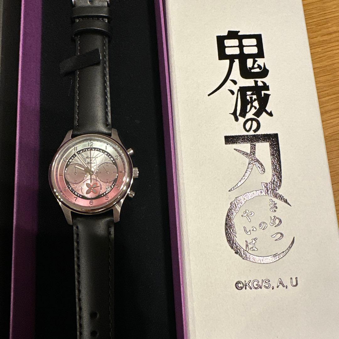 新品未使用 胡蝶しのぶ 鬼滅の刃 クロノグラフ腕時計 TICTAC コラボ