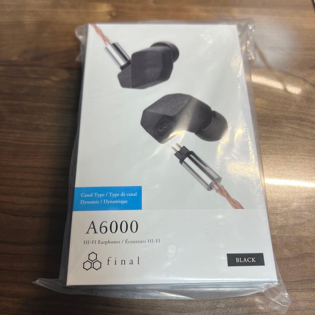 【新品未開封】final A6000 有線イヤホン ブラック final A6000 新品｜フジヤエービック