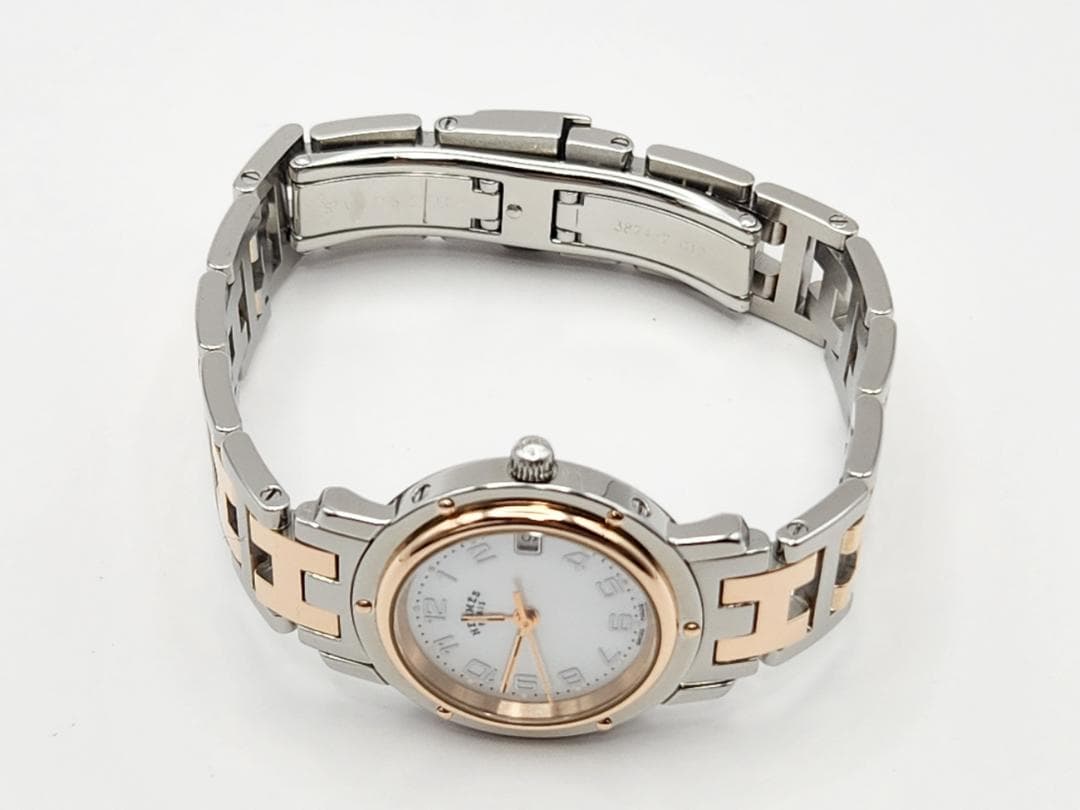 HERMES エルメス クリッパーナクレ WhiteシェルDial 065 - メルカリ