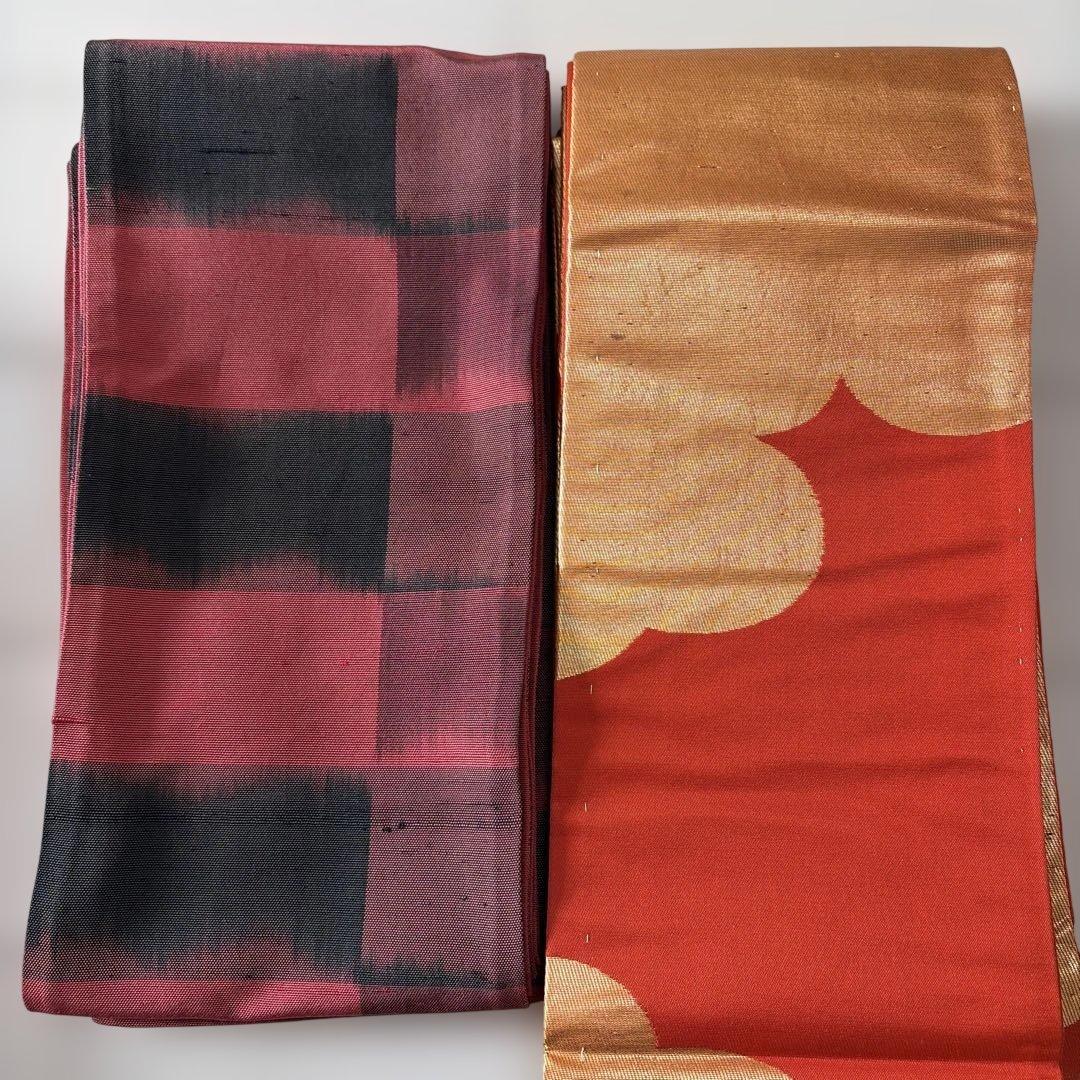 □S31□半幅帯 22点セット□大量まとめて売り□未使用品～汚れ有 半巾