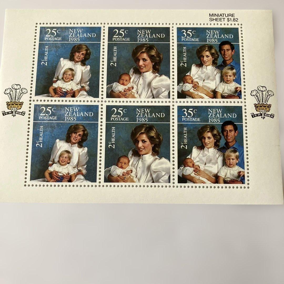 ダイアナ妃、チャールズ皇太子、王子誕生記念切手 - メルカリ