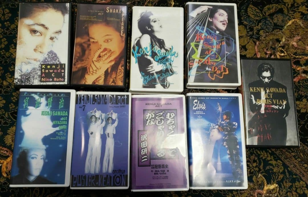 VHS 沢田研二 act 全9巻 ビデオテープ VHS 沢田研二 act 全9巻 ビデオテープ VHS 沢田研二 act 全9巻 ビデオ