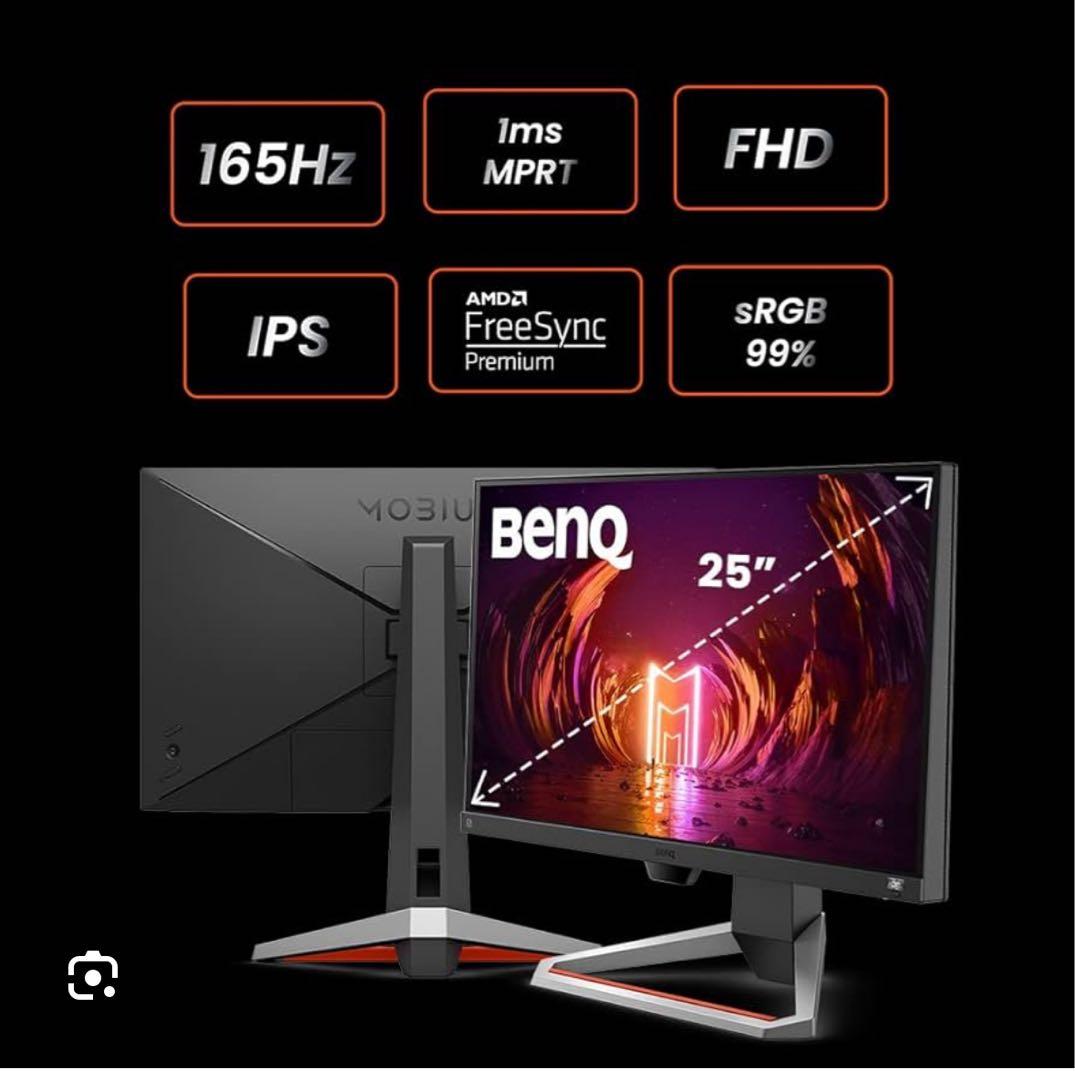 ディスプレイ・モニター本体 mobiuz ex2510s BENQ ゲーミングモニター EX2510S-JP MOBIUZ ダークグレー [24.5型