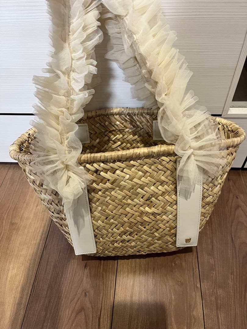 【最終値下】SNIDEL カゴバック SNIDEL（スナイデル）の「コットンショルダーブレードトートバッグ