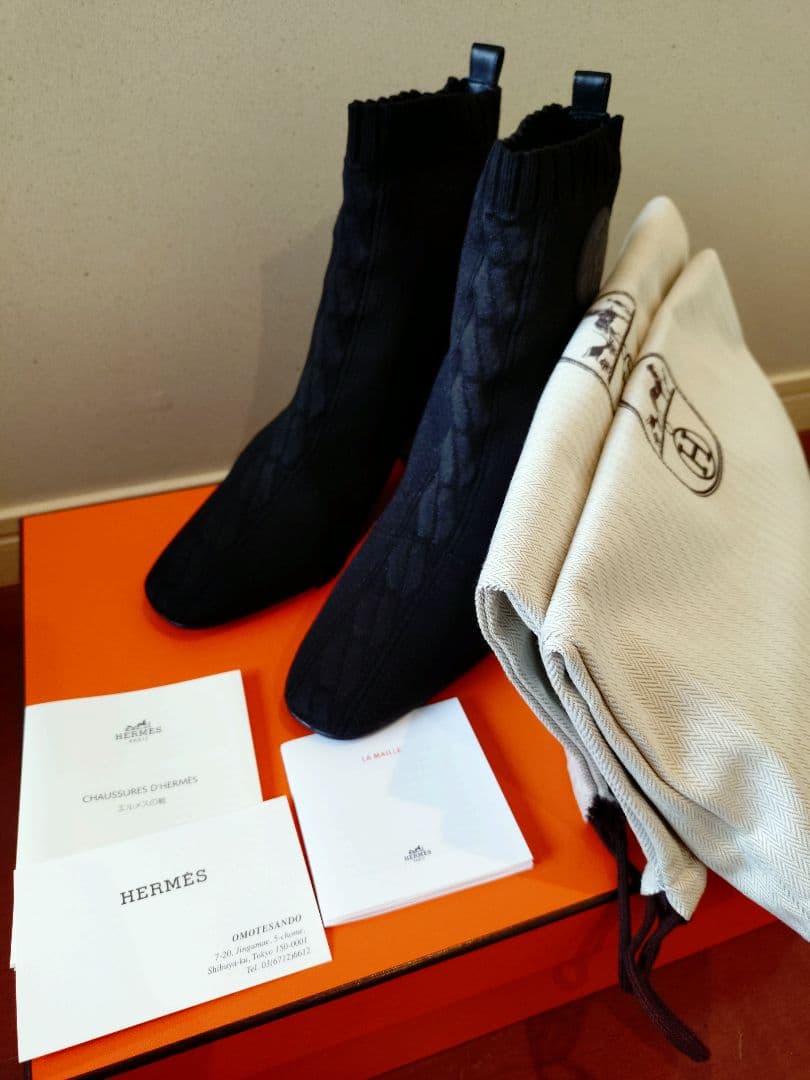 エルメスショートブーツ 《ヴォルヴェール》 60