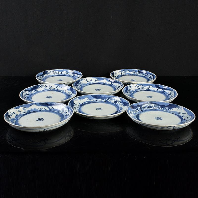 伊万里焼 古伊万里 染付 松竹梅文 皿 八客 V R5169 - メルカリ