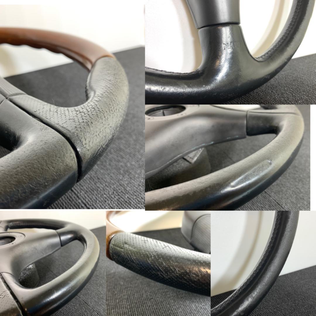 NARDI ナルディ Z5 ステアリング 36.5Φ 木目 ウッド ＆ レザー