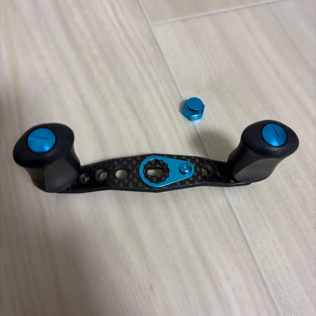 IXAカーボンハンドルパーツ ブラック/ブルー シマノ左巻き80mm - メルカリ