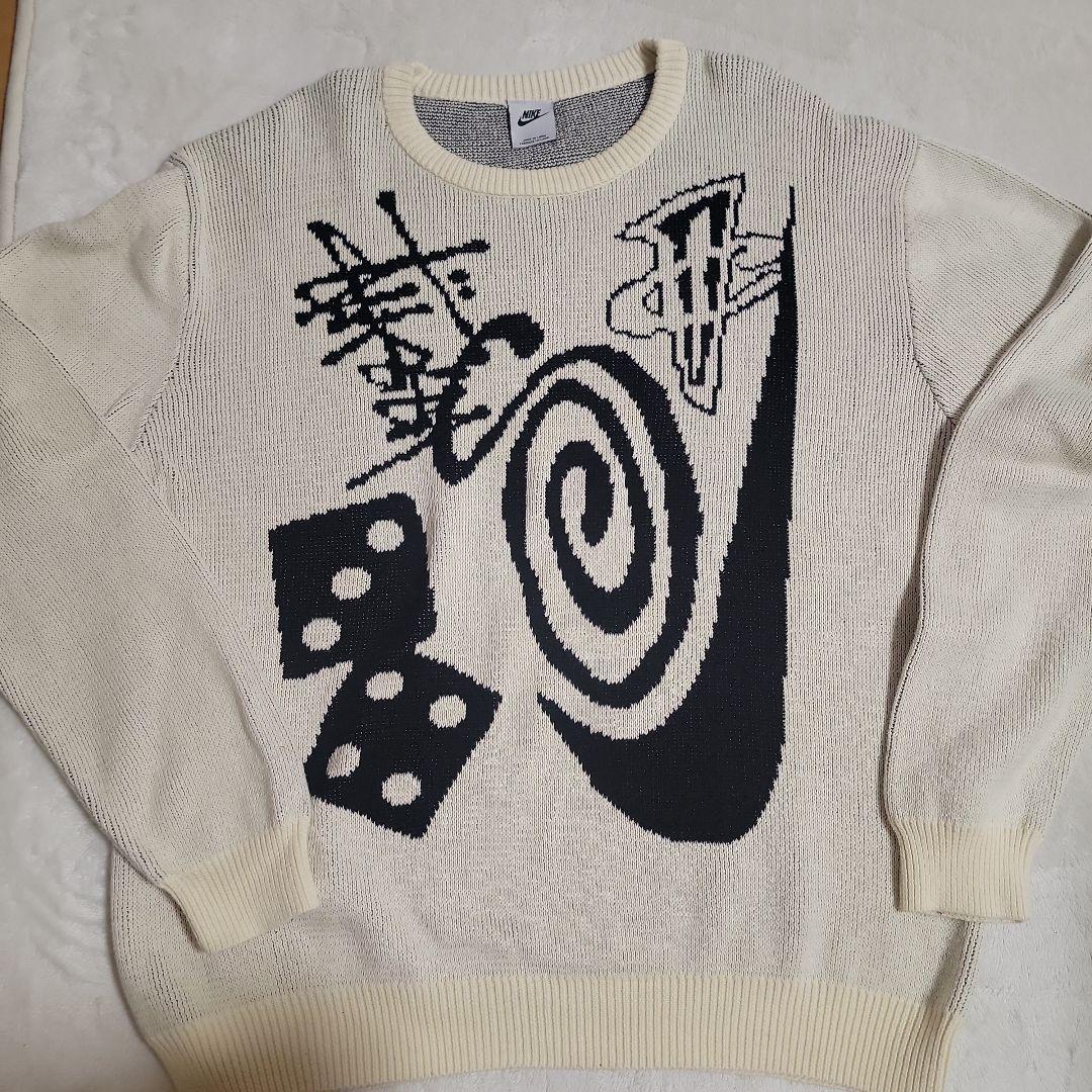 Stussy x Nike IconKnit Sweater Naturalレア Stussy x Nike Icon Knit Sweater Natural- - メルカリ