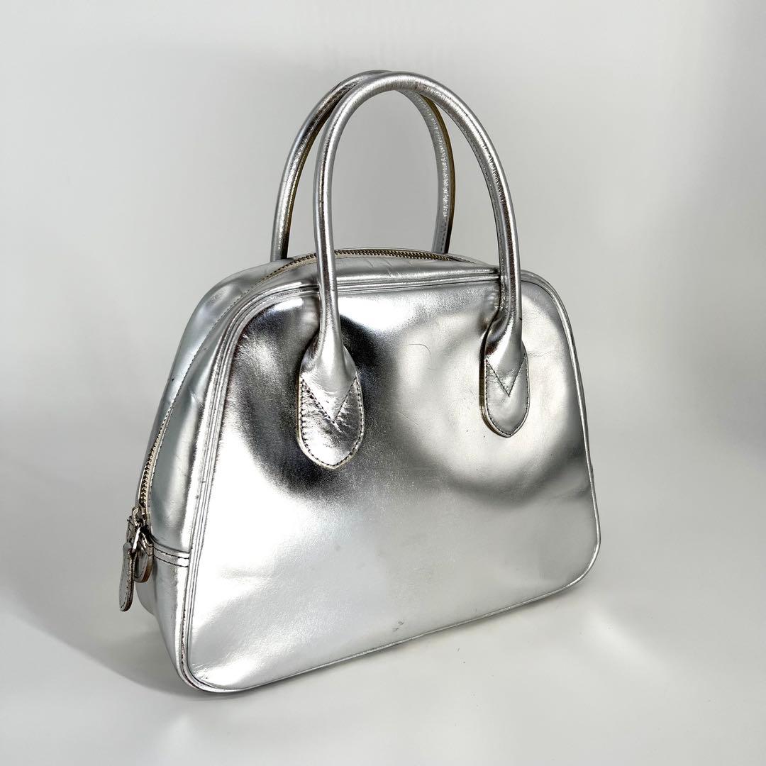 青山バッグ シルバー COMME des GARÇONS 吉田カバン 台形/牛革 - メルカリ