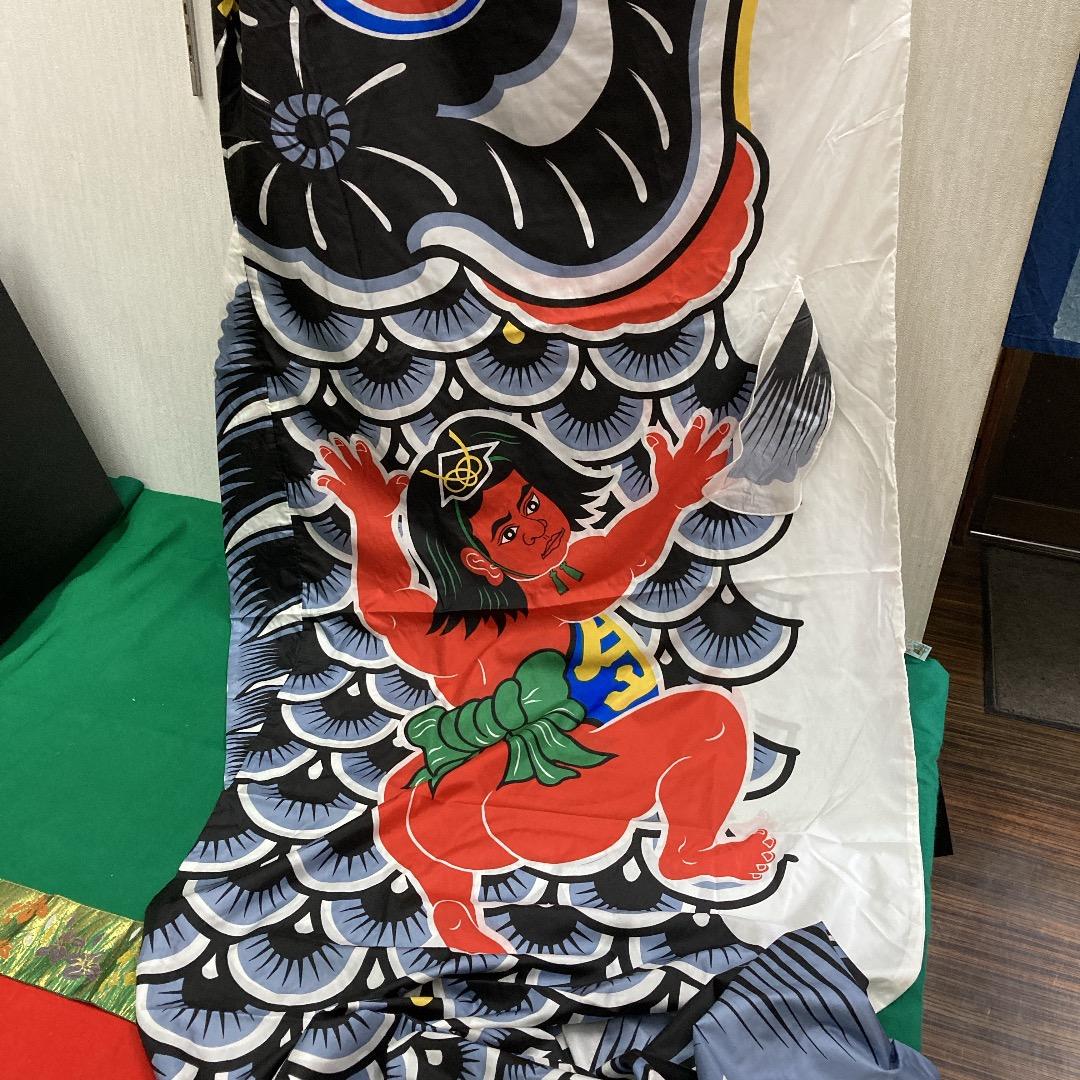 KO25 黒鯉のぼり4m 鯉のぼり金太郎付き 単品鯉 鯉のぼり黒単品4m