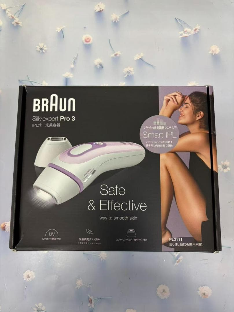 BRAUN シルクエキスパート Pro 3 PL3111 （パープル）脱毛器 Amazon | ブラウン 光美容器 シルクエキスパート PL-3111 ジレット