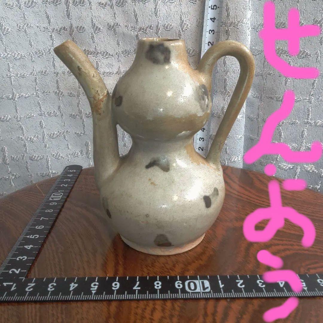 骨董６手作り陶器壺、二重ボディ 骨董6手作り陶器壺、二重ボディ