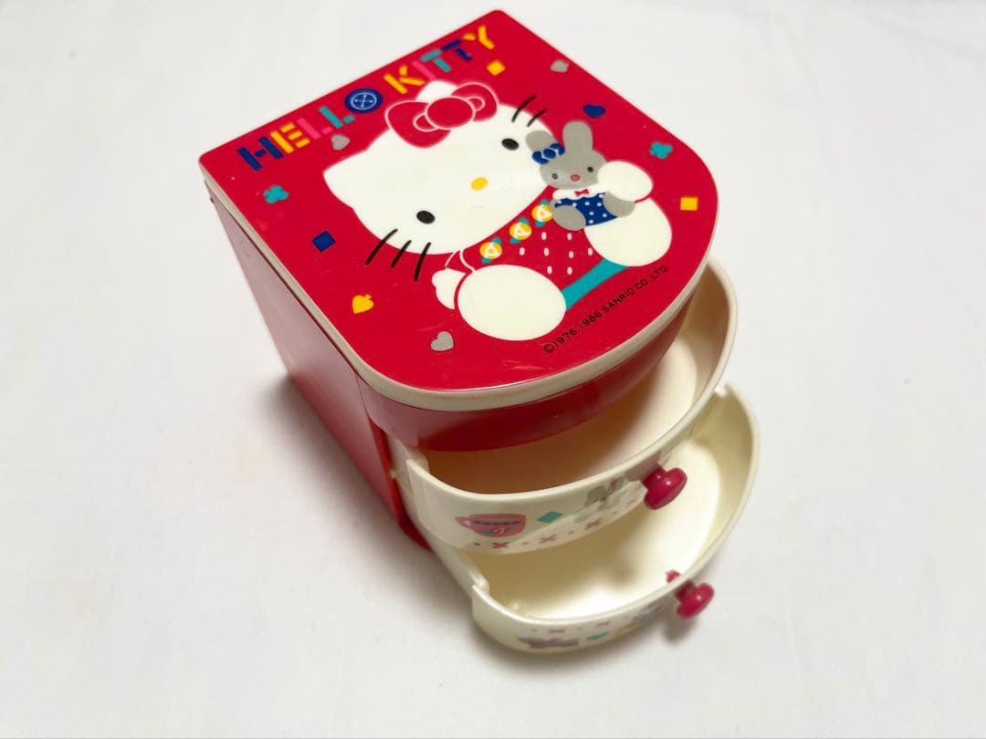 ハローキティ 小物ケース アクセサリーケース プラボックス 1986