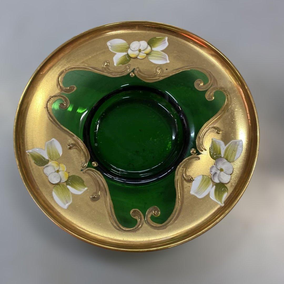 希少】ベネチアングラス トレ・フオーキ カップ＆ソーサー 金彩