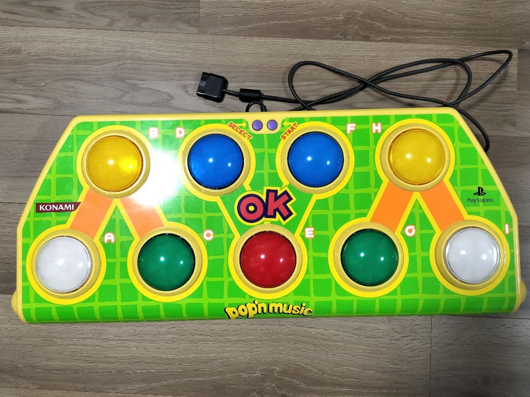 ポップンミュージック　アーケードスタイルコントローラー 中古PS2ハード ポップンミュージック アーケードスタイルコントローラ