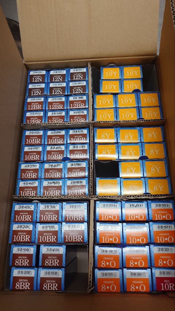 【半額以下】プロセンスカラー　148本セット　白髪染めとおしゃれ染め　カラー剤 半額以下】プロセンスカラー 148本セット 白髪染めとおしゃれ染め