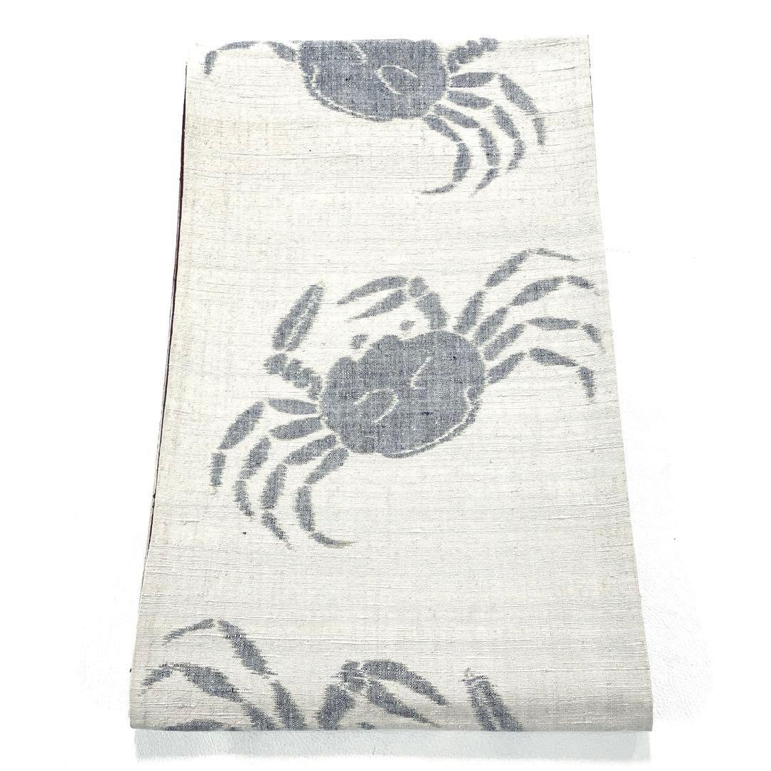 専用帯5890 ●高級 正絹 紬 六通 袋帯 蟹 楽天市場】新品 袋帯 正絹 仕立込 礼装 フォーマル 人間国宝 羽田