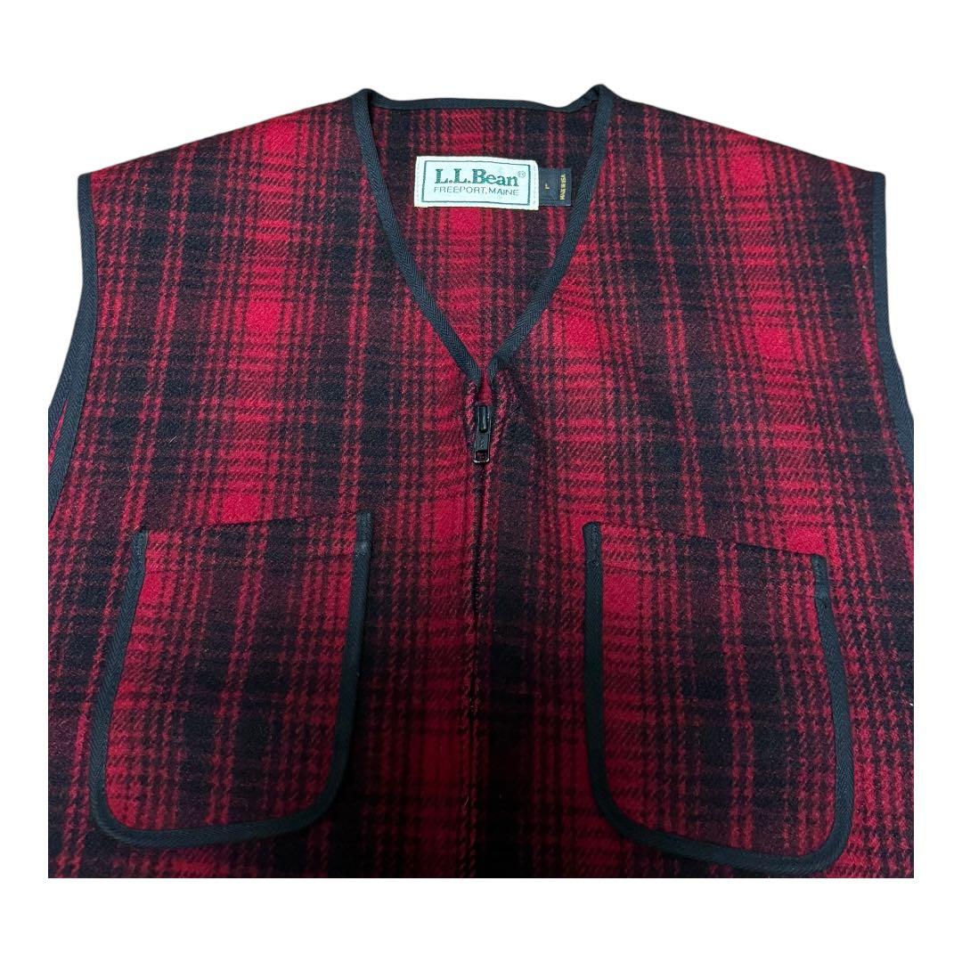 80s L.L.BEAN ハンティングベスト シンチバック
