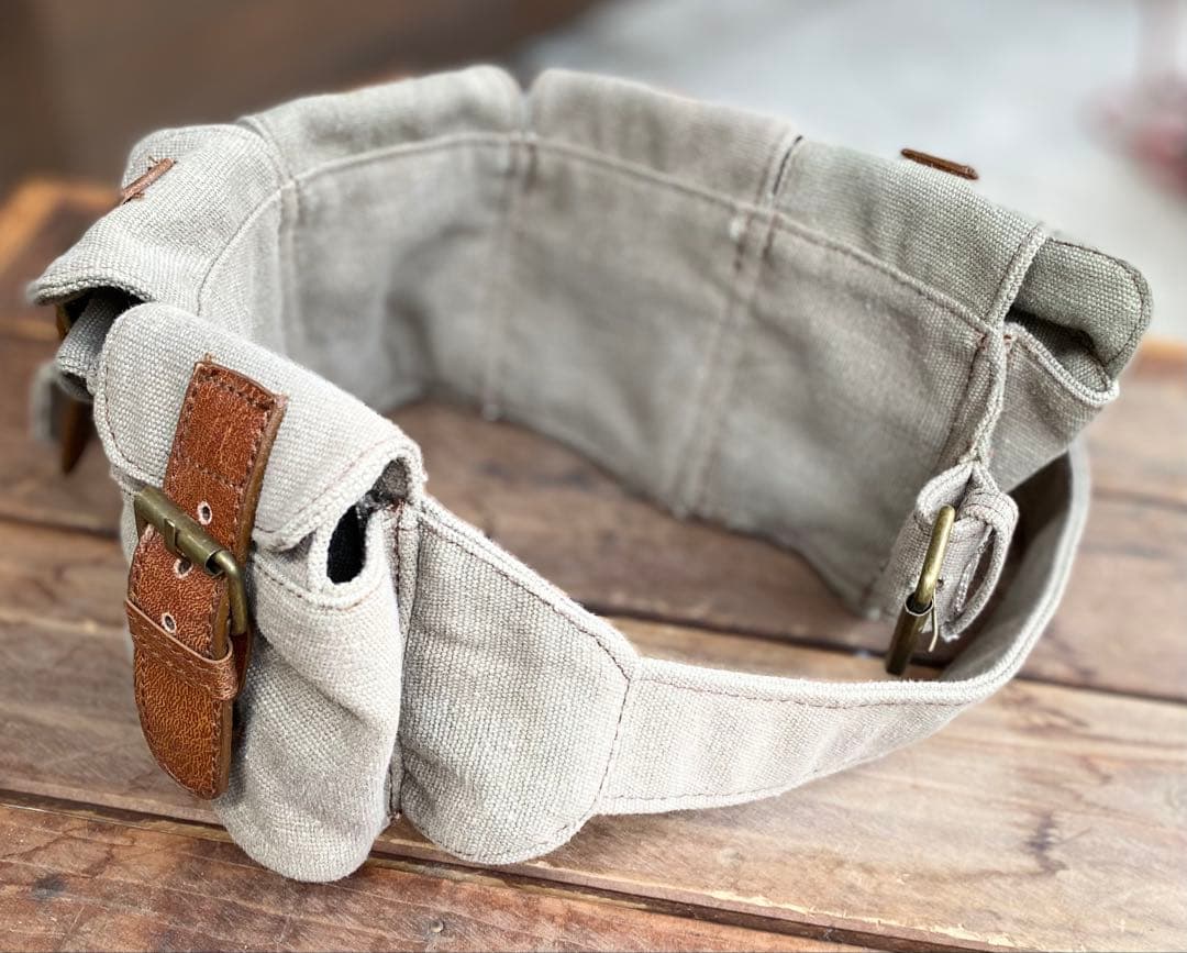 布製 キャンバス生地 バンダリアポーチ カオスポーチ PUNK クラスト