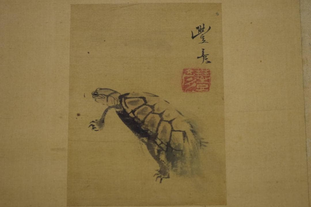 真作/岡本豊彦/亀之図/布袋屋掛軸HG-857 真作/岡本豊彦/亀之図/布袋屋掛軸HG-857 - メルカリ