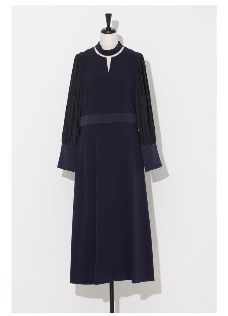 ワンピース arobe 2way neck pearl dress 2Way Neck Pearl Dress DARK NAVY | Arobe OFFICIAL ONLINE STORE