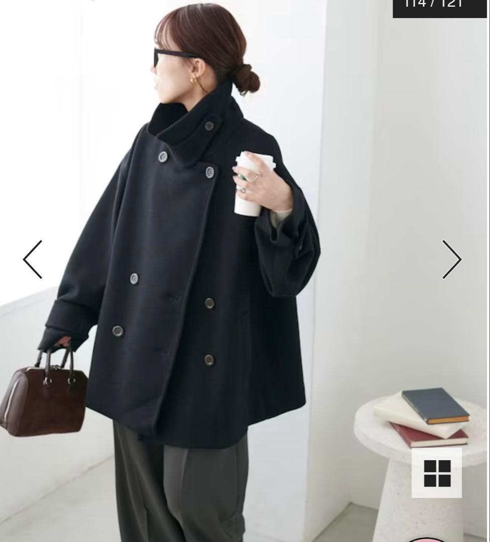 ♡人気完売　スタンドミドルコート♡ sakishimatokyo コート アウター ボアスタンドカラーミドルコート