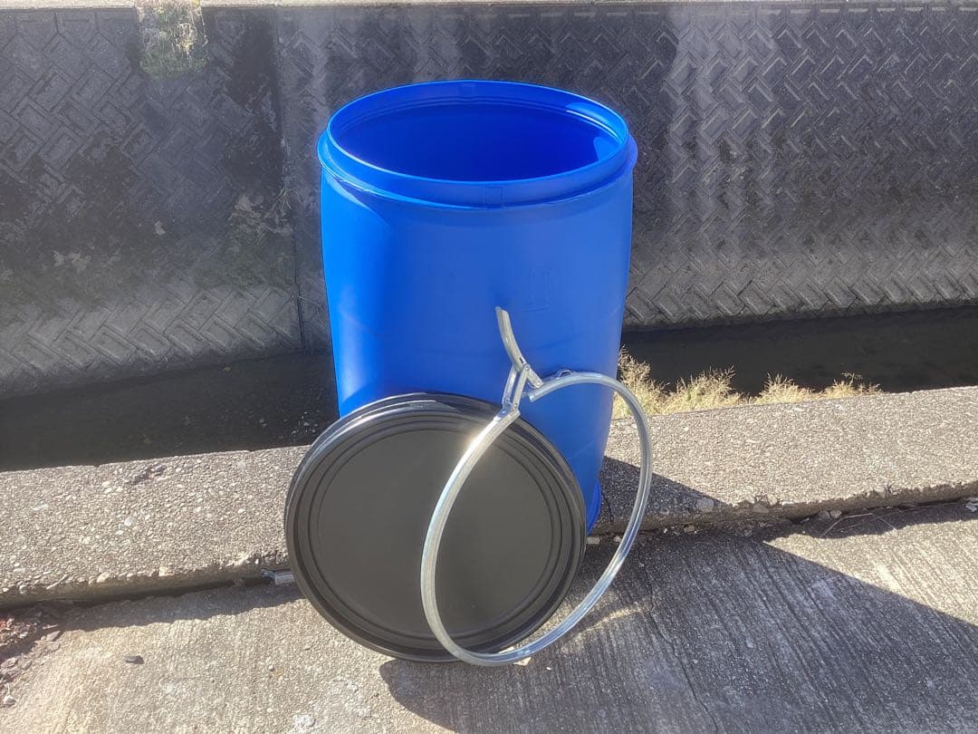 154プラスチックドラム ポリタンク オープンタイプ 200ℓ送料込み