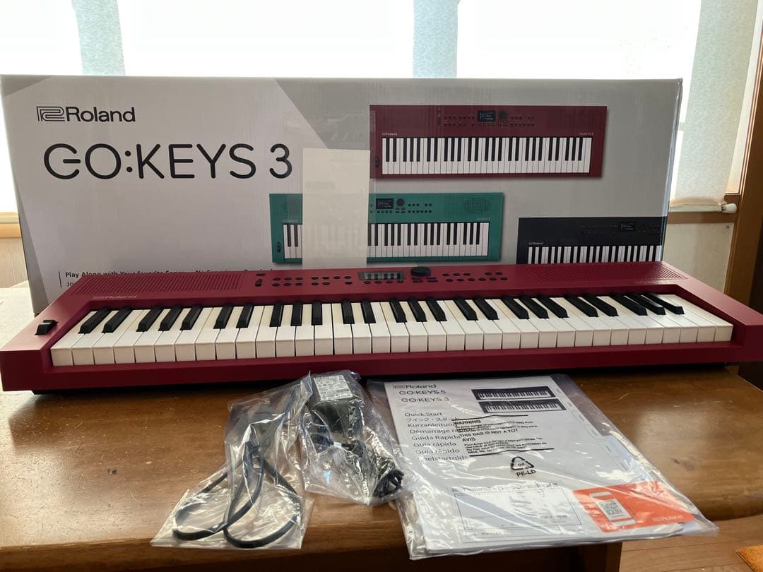 【新品同様】Roland ローランド Go Keys3 ダークレッド Roland GO:KEYS3 RD ダークレッド ポータブルキーボード 61鍵盤