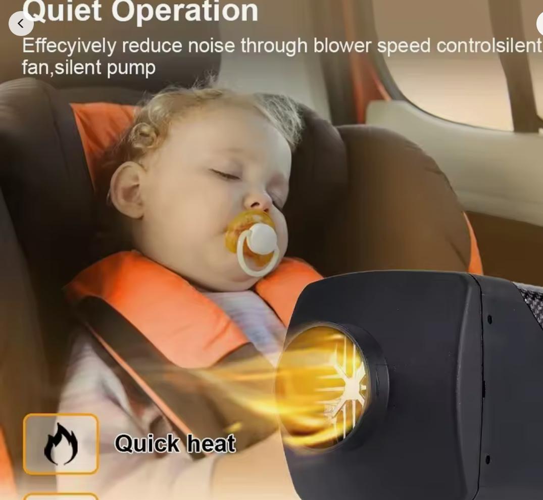 FFファンヒーター　12V.24v　キャンピングカー、大型トラック等 FFヒーター ガソリン 12V 2KW エアーヒーター キャンピングカー