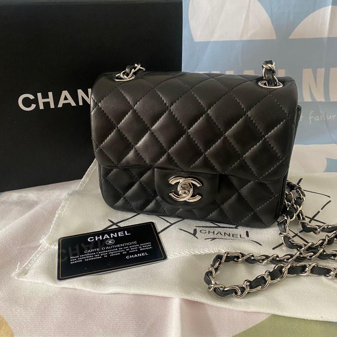 CHANEL ブラック キルティング ショルダーバッグ - メルカリ