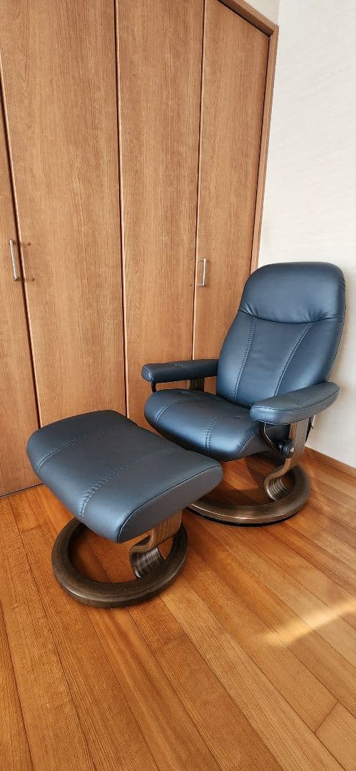 エコーネス　ダークブルー リクライニングチェア EKORNES(エコーネス)リクライニングチェア「ストレスレス トーキョー