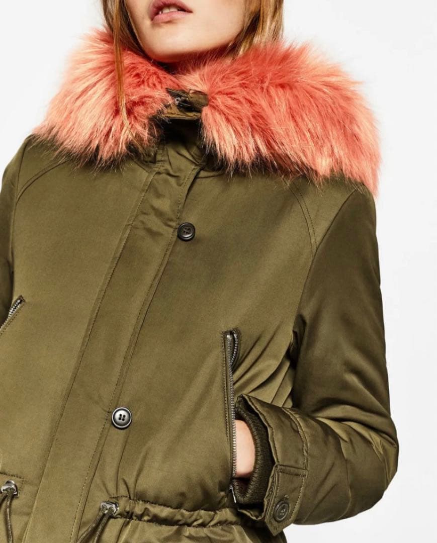 ⚛️♥幻の逸品♥⚛️人気即完売品！ZARA ザラ ピンクファーモッズ