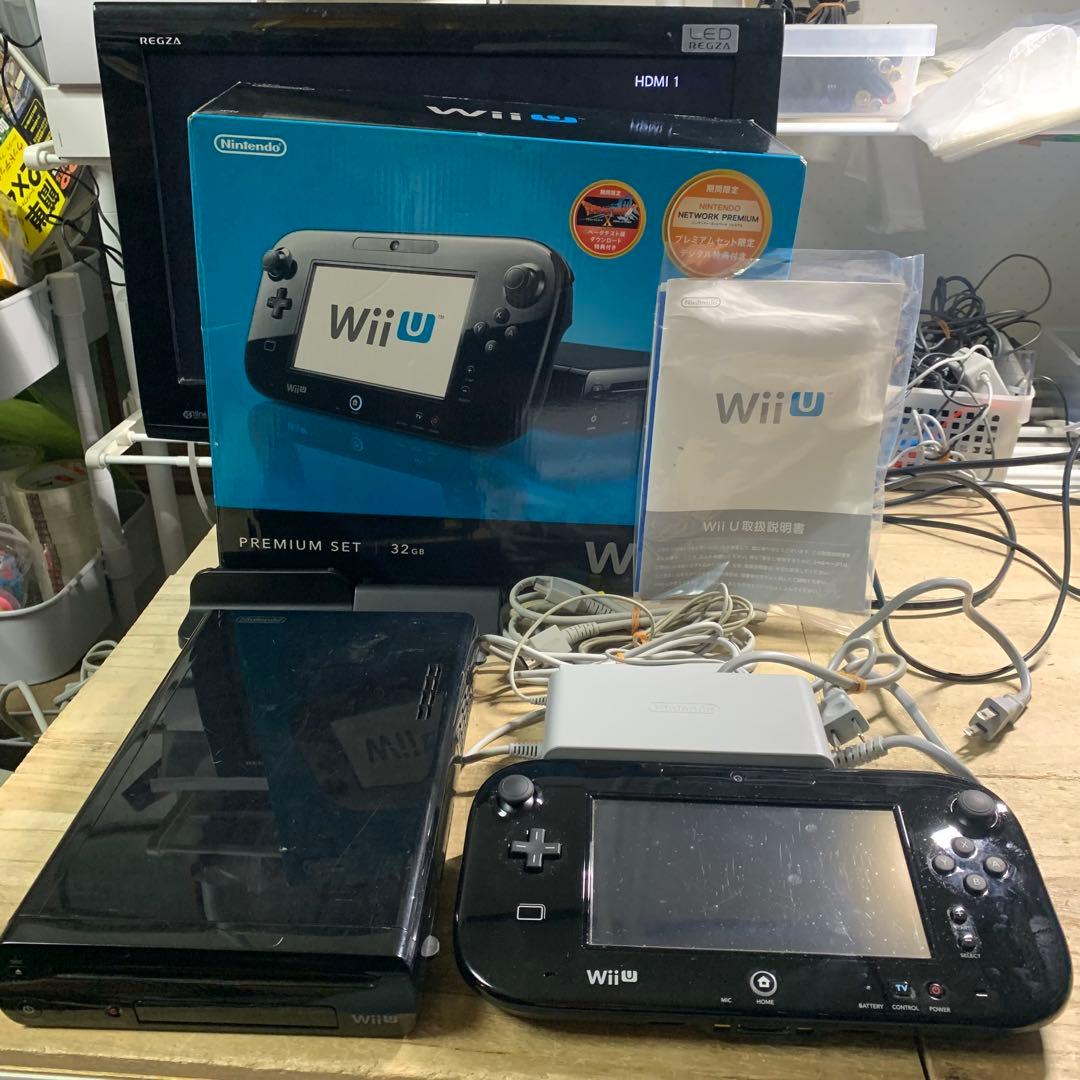 Wii Uプレミアムセット 32GB 本体 黒 GAMEPAD ゲームパッド - メルカリ